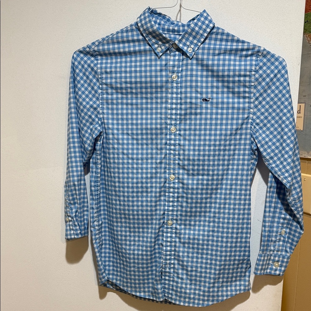 Blue Gingham Vineyard Vines Shirt